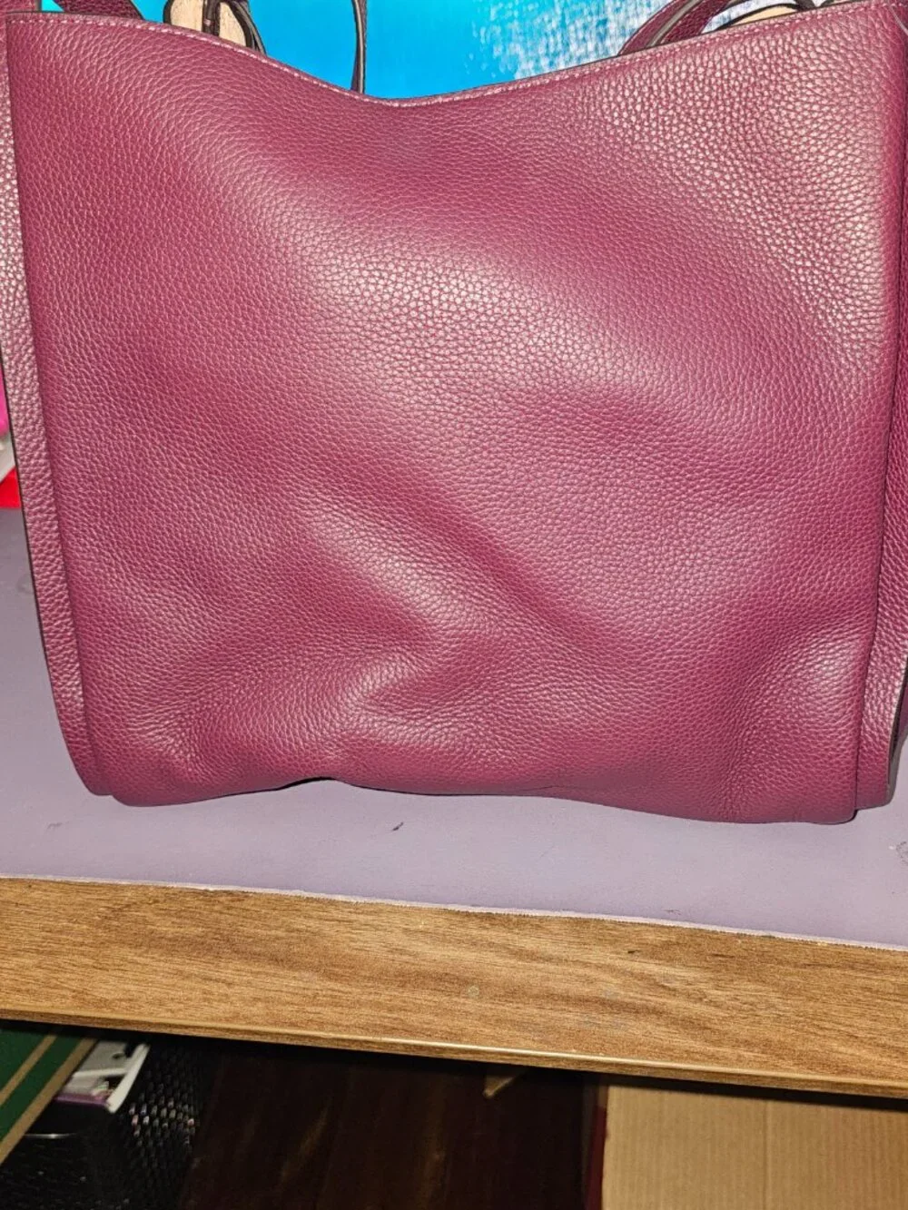 NWT Kate Spade Knott Large Shoulder Bag Deep Cherry Pebbled Leather $398